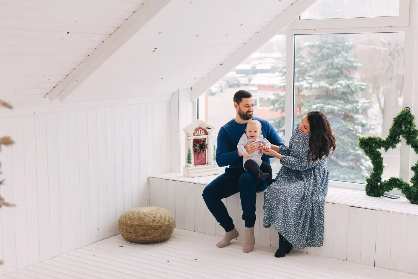 Family warm and comfortable at home Family warm and comfortable at home